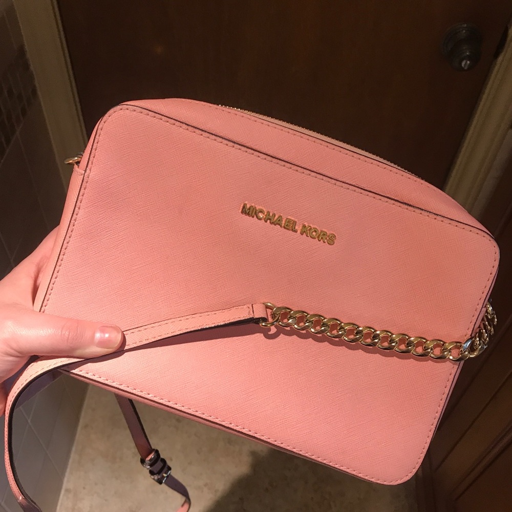 Michael Kors Jet set saffiano leather crossbody